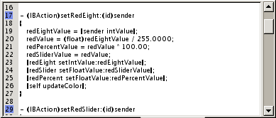 A screen shot showing how bookmarks are marked