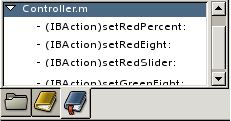 A screen shot showing bookmarks in the side panel
