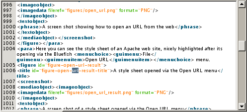 A screen shot showing the nth + 1 occurrence of a search with Find again