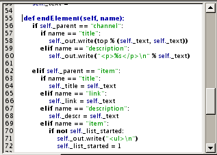 A screen shot showing how to set the cursor location for a limited search.